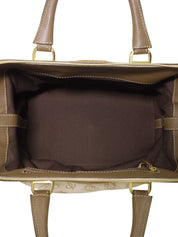 160th Anniversary Print Handbag Beige/Brown