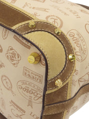 160周年アニバーサリープリントハンドバッグ ベージュ/ブラウン