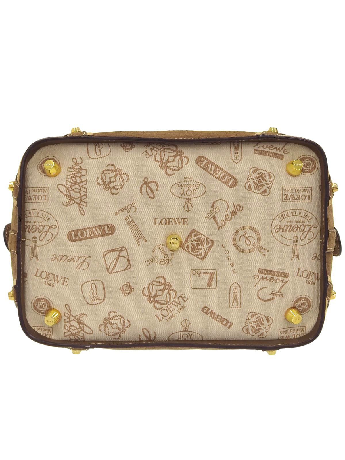 160th Anniversary Print Handbag Beige/Brown