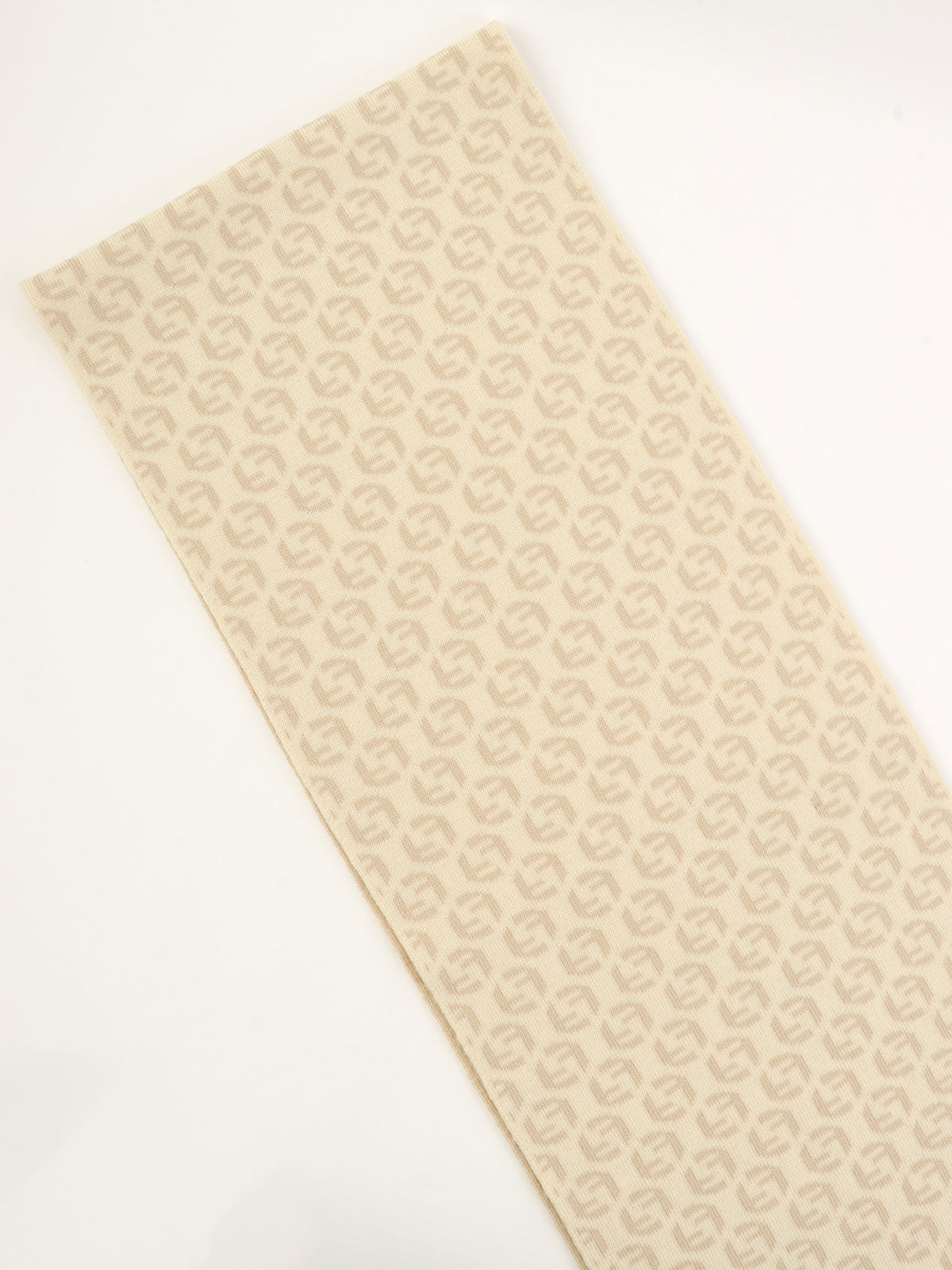 FF 西葫芦图案围巾，象牙色