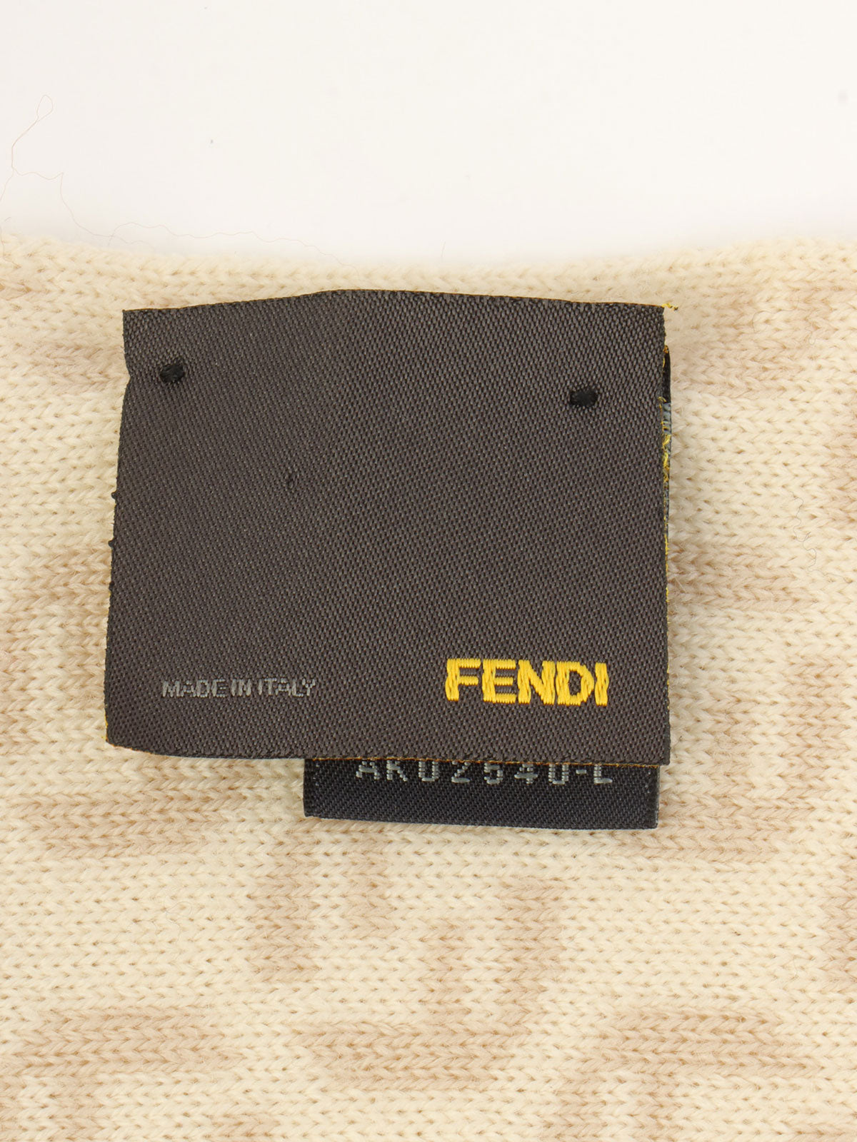 FF 西葫芦图案围巾，象牙色