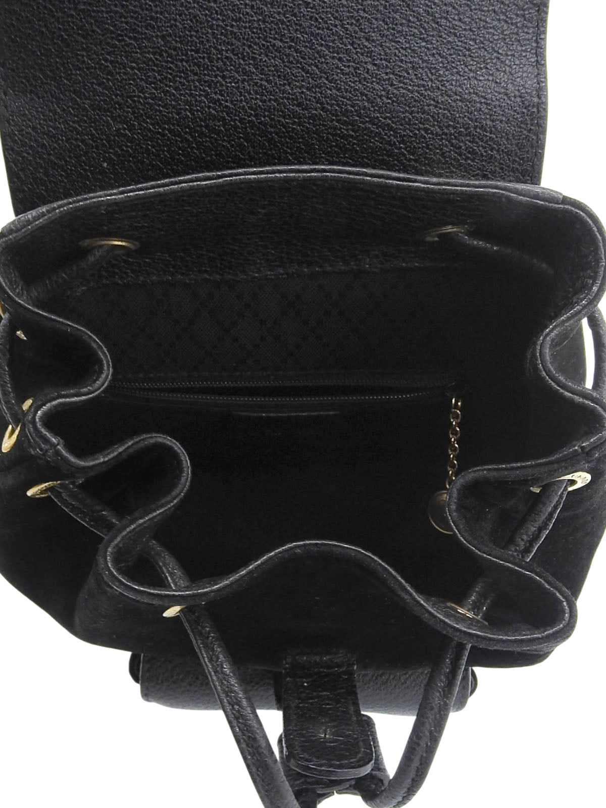 Suede Bamboo Backpack Mini Black