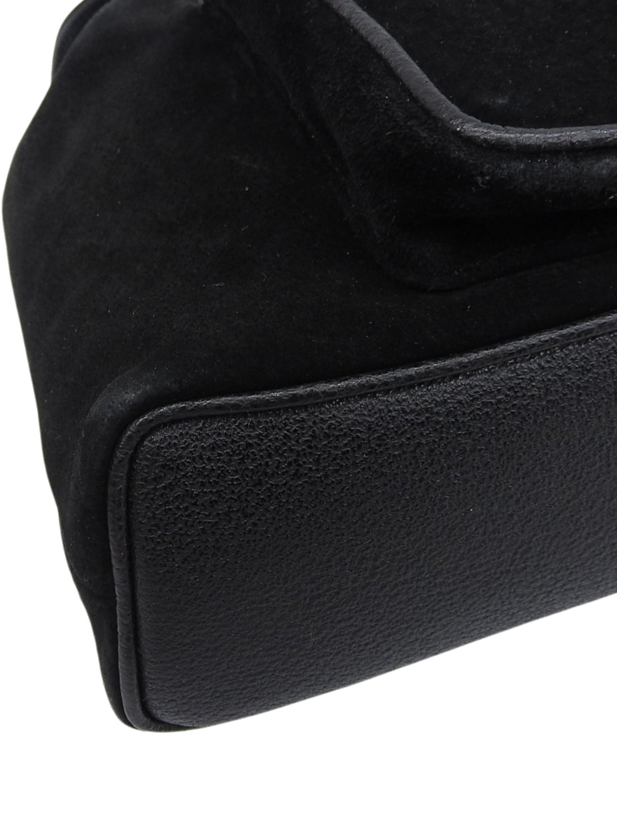 Suede Bamboo Backpack Mini Black