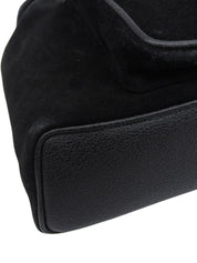 Suede Bamboo Backpack Mini Black
