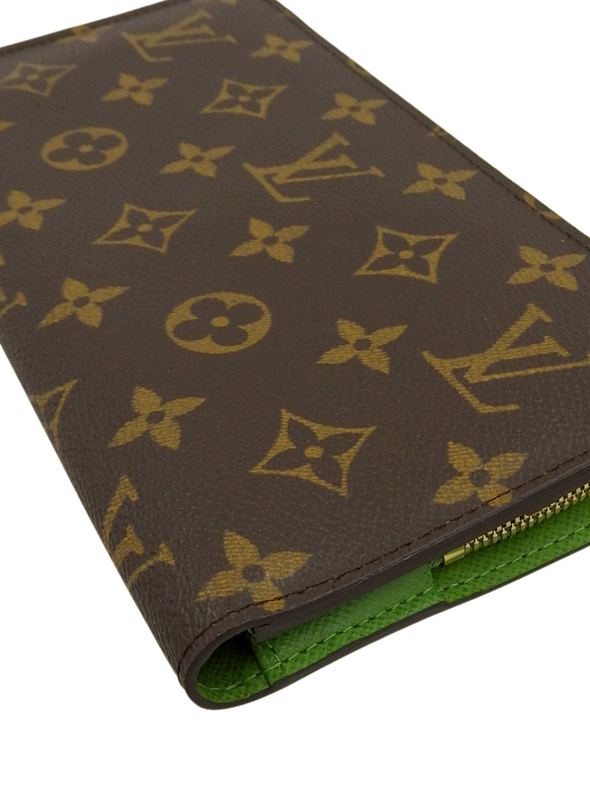 2008 Monogram Portefeuille Ansolite 棕/绿