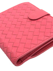 Intrecciato 紧凑型钱包 粉色