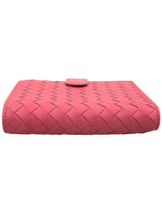 Intrecciato 紧凑型钱包 粉色