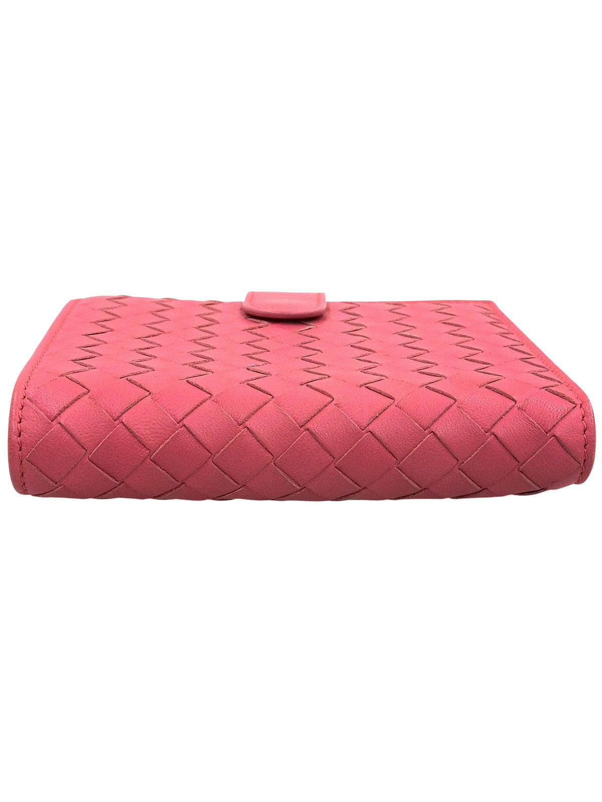 Intrecciato 紧凑型钱包 粉色