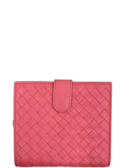 Intrecciato 紧凑型钱包 粉色