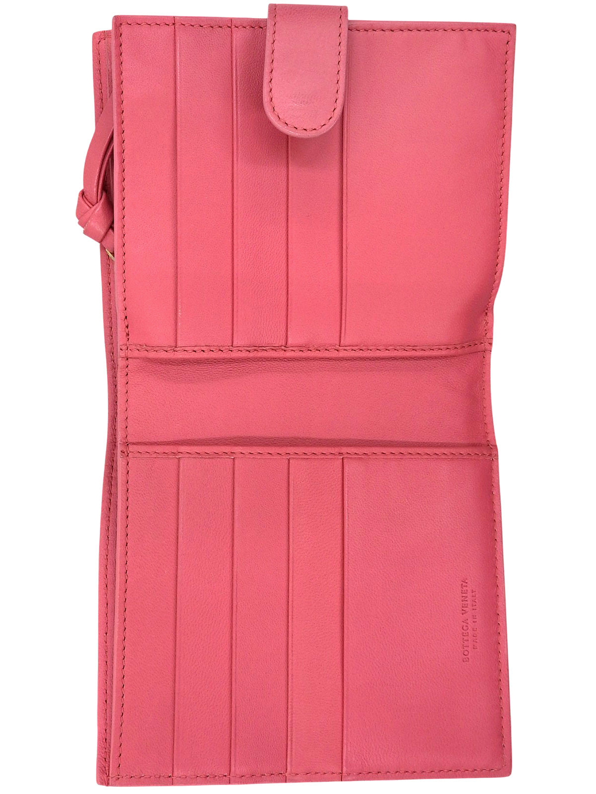 Intrecciato 紧凑型钱包 粉色