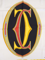 マストラインジュエリーパターンスカーフ ホワイト/レッド/マルチ