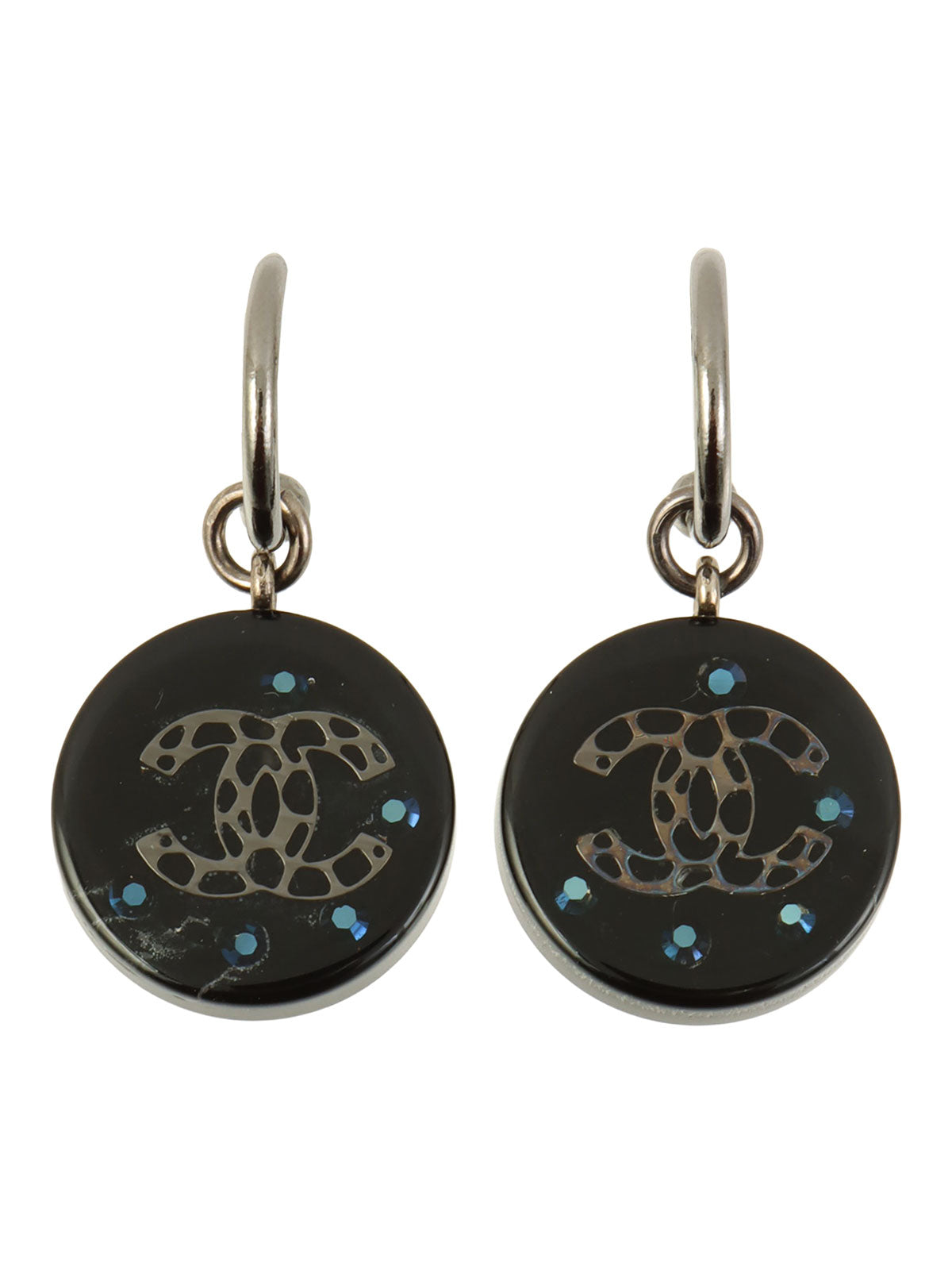 2006年製 ラウンドスウィングCCマークピアス ブラック/ガンメタル