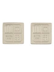 1999年製 スクエアクローバーCCマークイヤリング シルバー