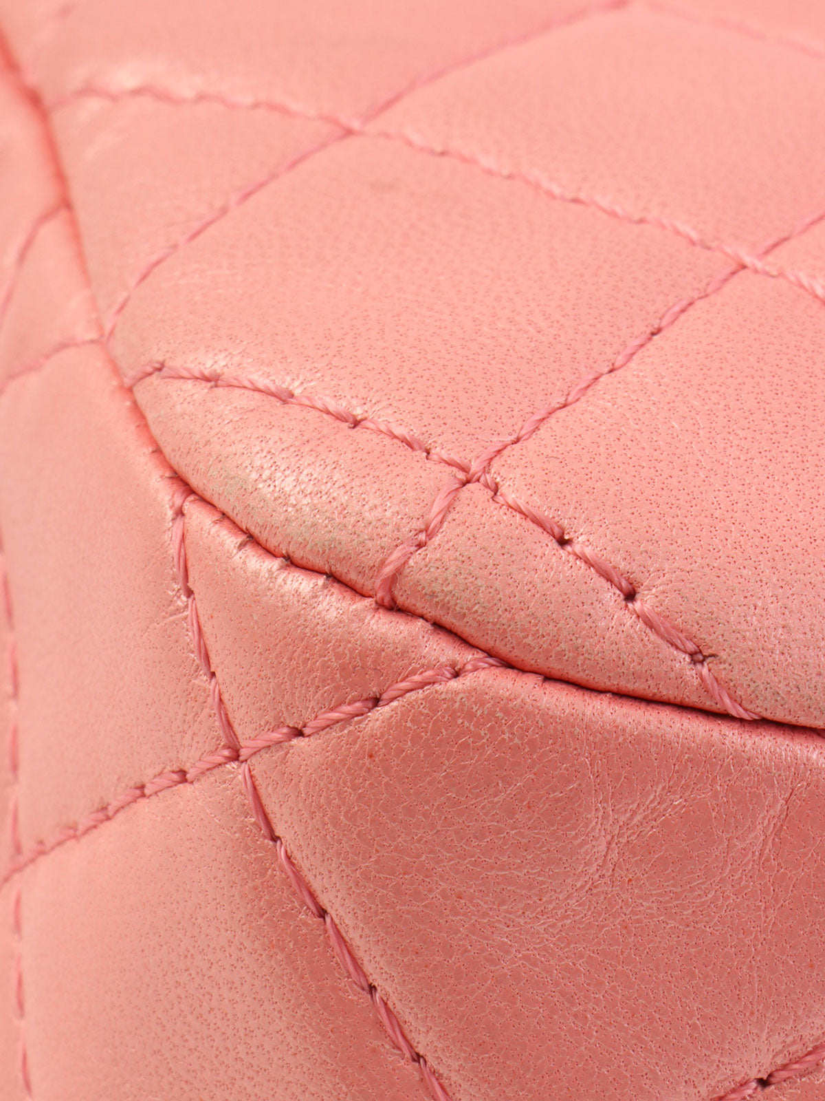 2010年頃製 マトラッセステッチカラーストーンCCターンロックチェーンショルダーバッグ ピンク