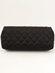 2008年頃製 シルクサテンカラーストーンCCターンロックチェーンショルダーバッグ ブラック