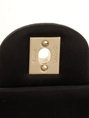 2008年頃製 シルクサテンカラーストーンCCターンロックチェーンショルダーバッグ ブラック