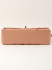 1995 Diana flap chain bag, 25cm, pink