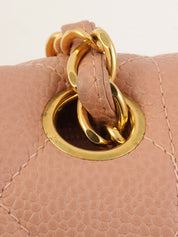 1995 Diana flap chain bag, 25cm, pink