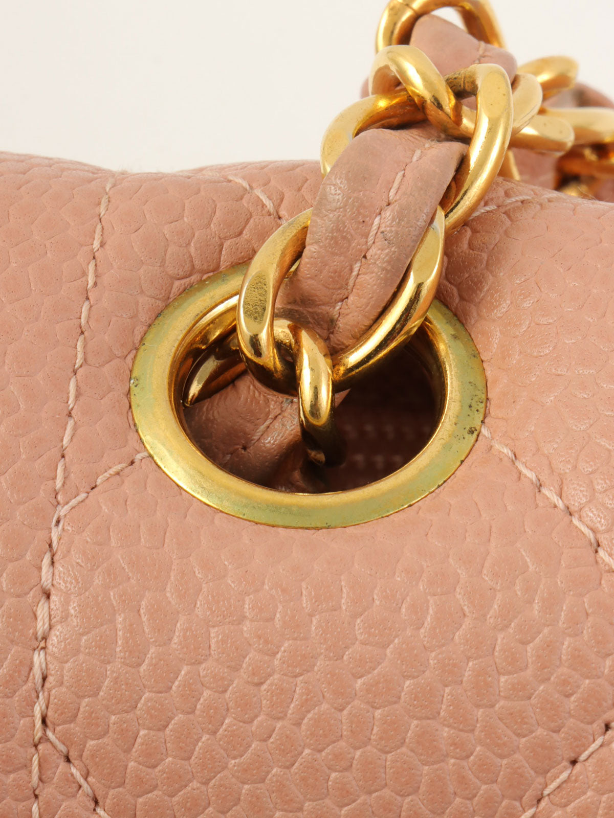 1995 Diana flap chain bag, 25cm, pink