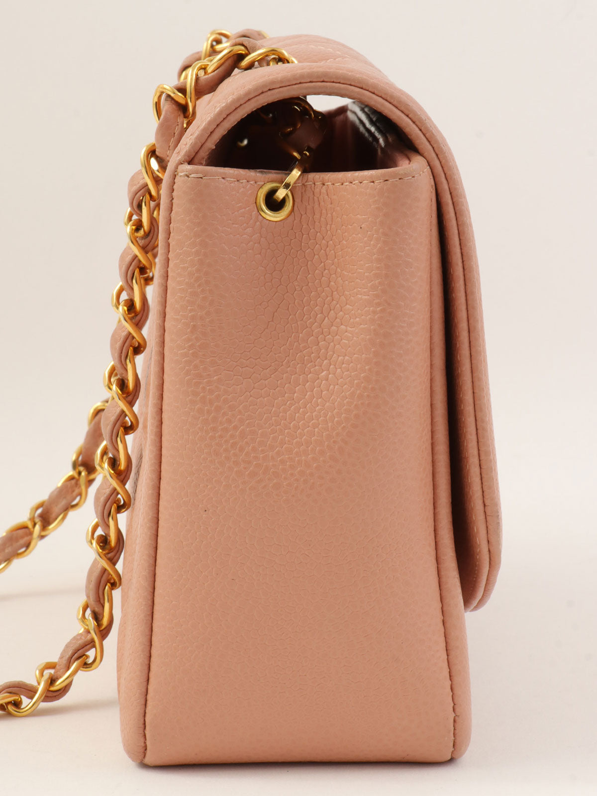 1995 Diana flap chain bag, 25cm, pink