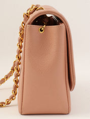 1995 Diana flap chain bag, 25cm, pink