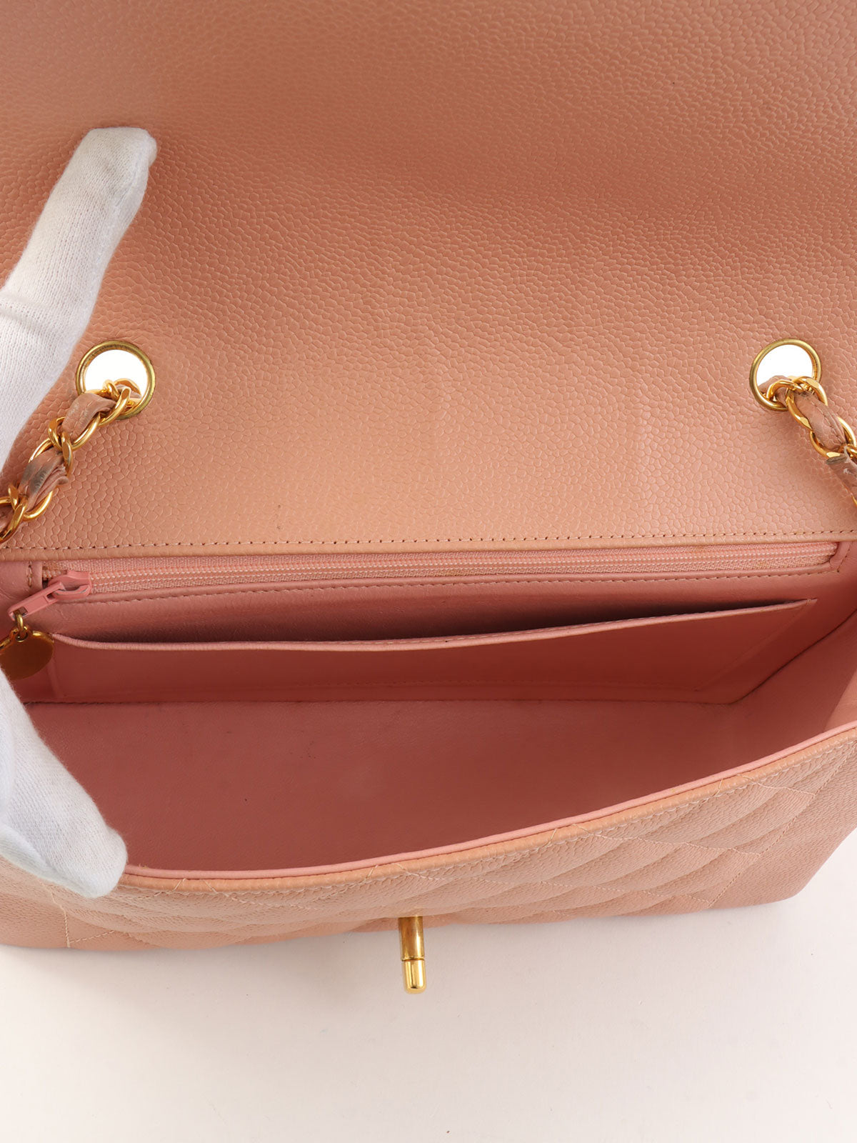 1995年頃製 ダイアナフラップチェーンバッグ25cm ピンク