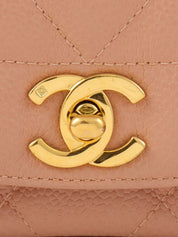 1995 Diana flap chain bag, 25cm, pink