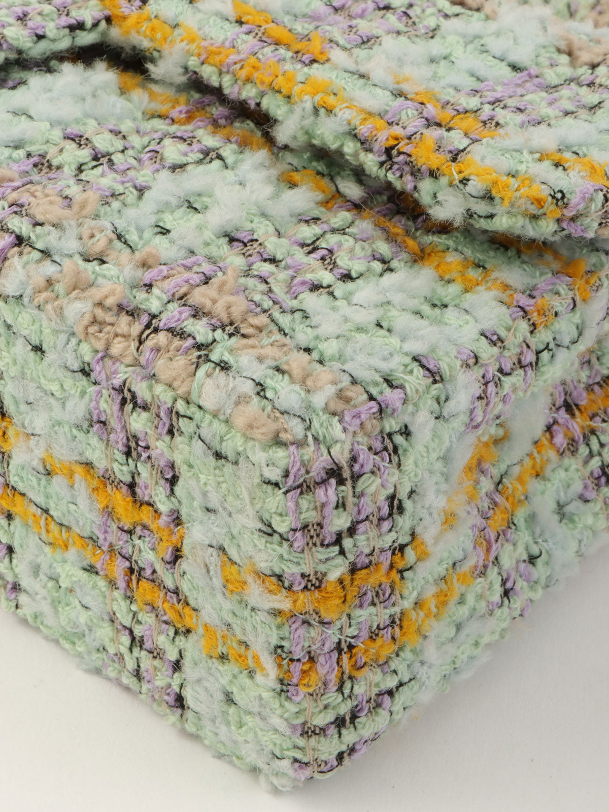 1992年頃製 クラシックフラップハンドバッグ ミントグリーン/マルチ