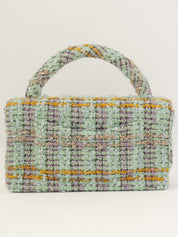 1992年頃製 クラシックフラップハンドバッグ ミントグリーン/マルチ