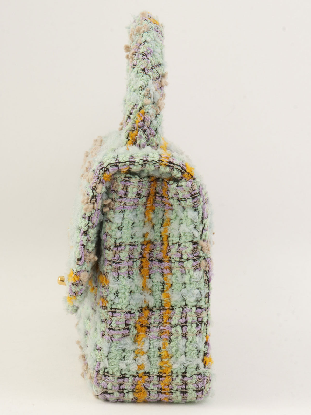 1992年頃製 クラシックフラップハンドバッグ ミントグリーン/マルチ