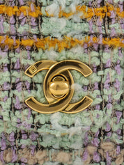 1992年頃製 クラシックフラップハンドバッグ ミントグリーン/マルチ