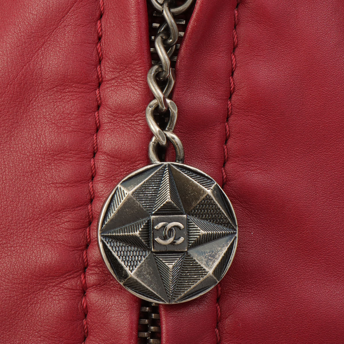 2013-era Matelasse Stitch CC Turnlock Backpack Bordeaux
