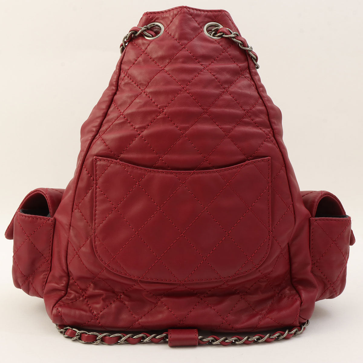 2013-era Matelasse Stitch CC Turnlock Backpack Bordeaux