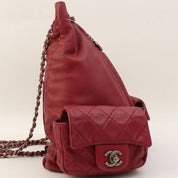 2013-era Matelasse Stitch CC Turnlock Backpack Bordeaux