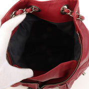 2013-era Matelasse Stitch CC Turnlock Backpack Bordeaux