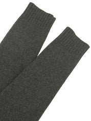 ウールショルダーデザインジップアップニットトップス グレー