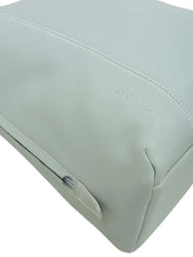 Logo embossed handbag in light blue