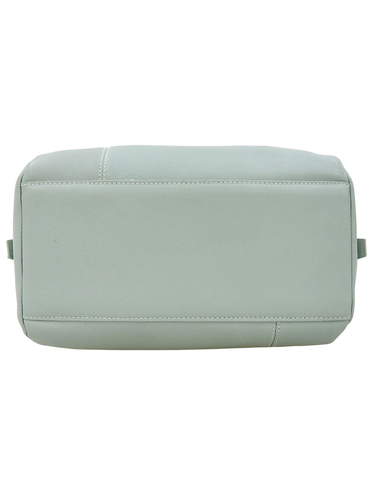 Logo embossed handbag in light blue