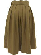 ウールバイカラーセットアップ　ベージュ/ブラウン