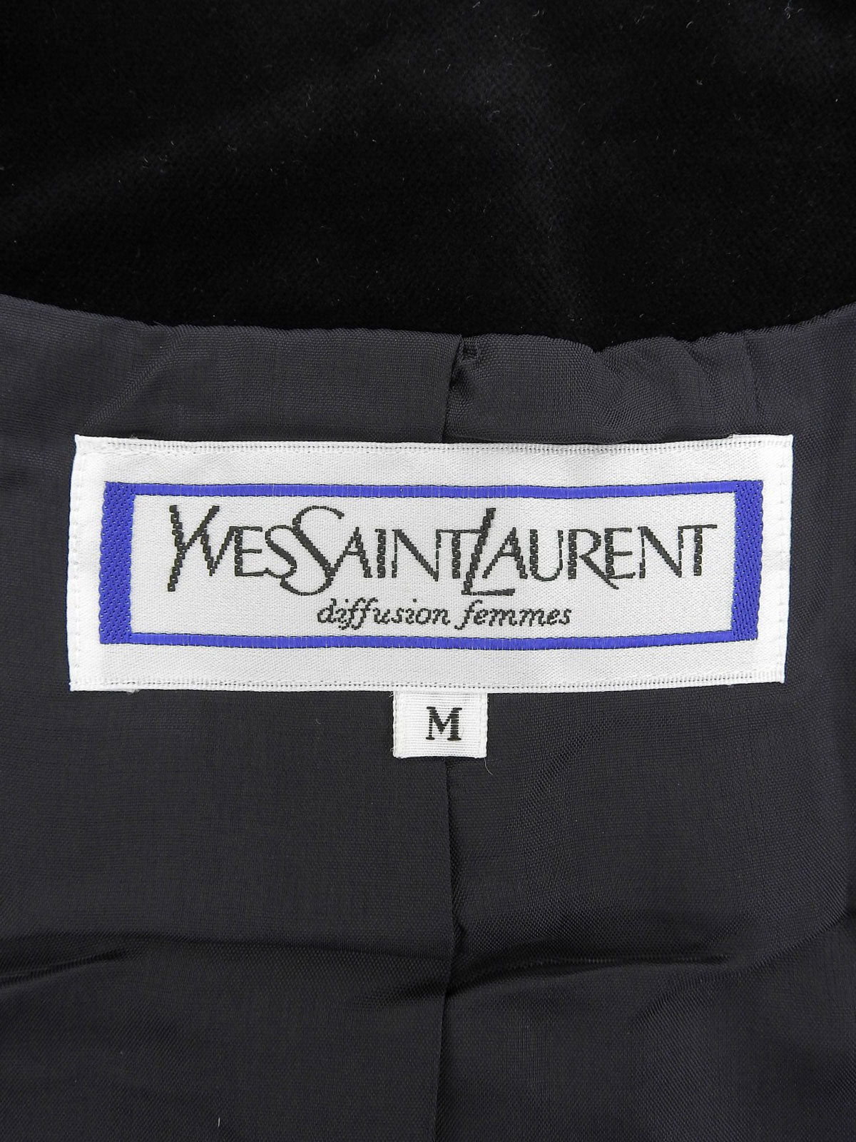 ベロアノーカラーショートジャケット ブラック