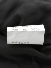 ベロアノーカラーショートジャケット ブラック