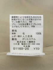 ウールチェックパターンミニスカート ベージュ/マルチ