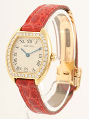 18K Diamond Tonneau 1910 Gold/Red