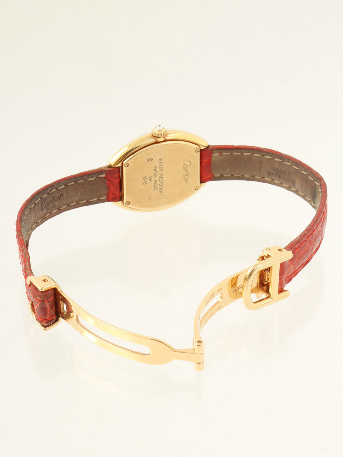 18K Diamond Tonneau 1910 Gold/Red