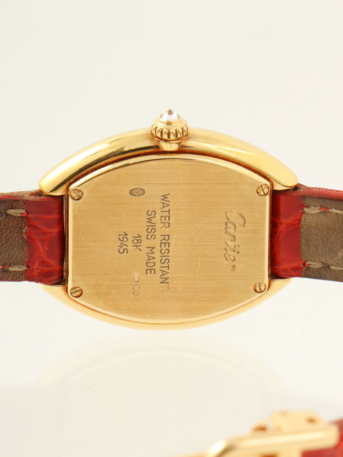 18K Diamond Tonneau 1910 Gold/Red