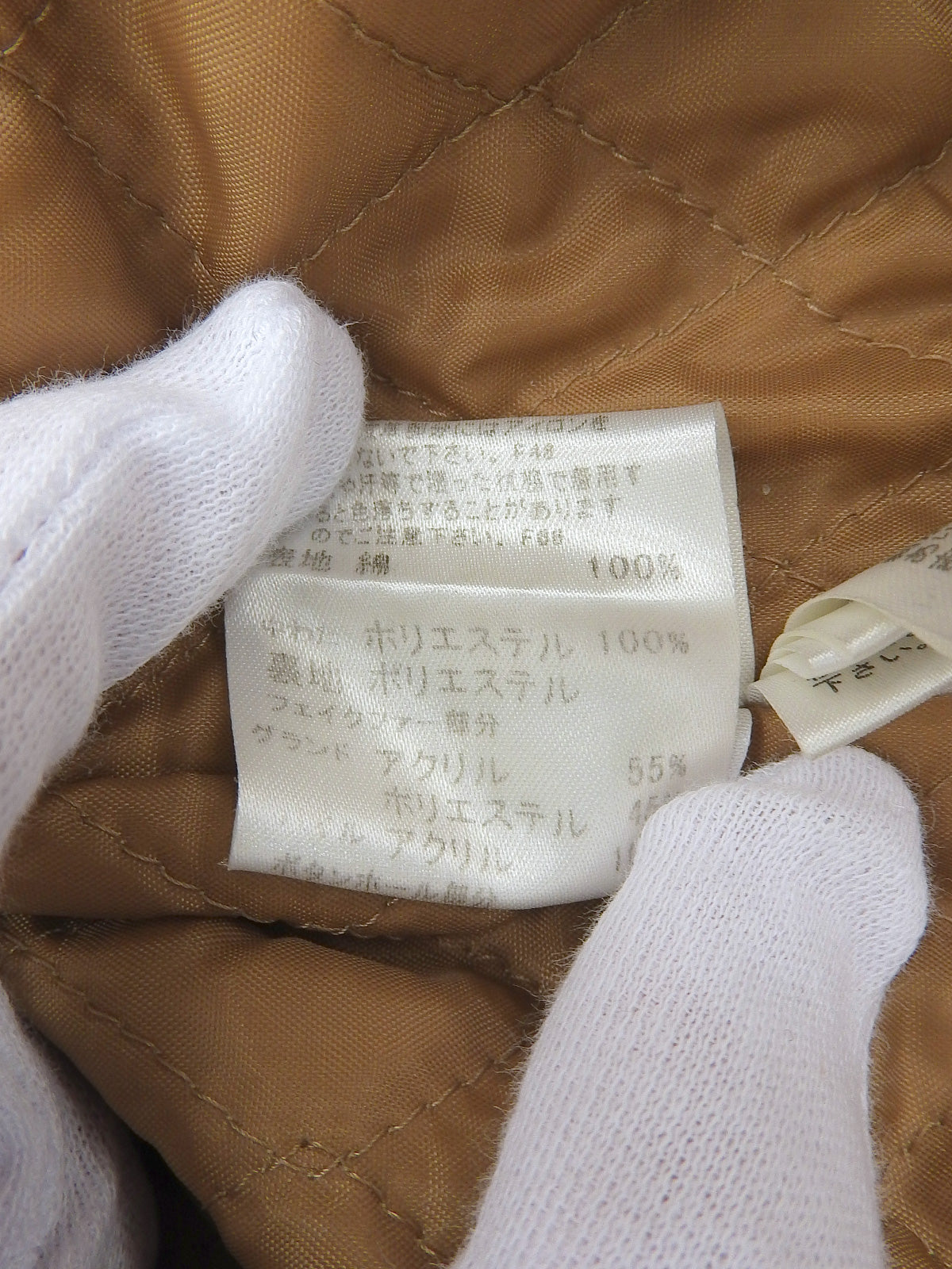 コーデュロイロングコート キャメル