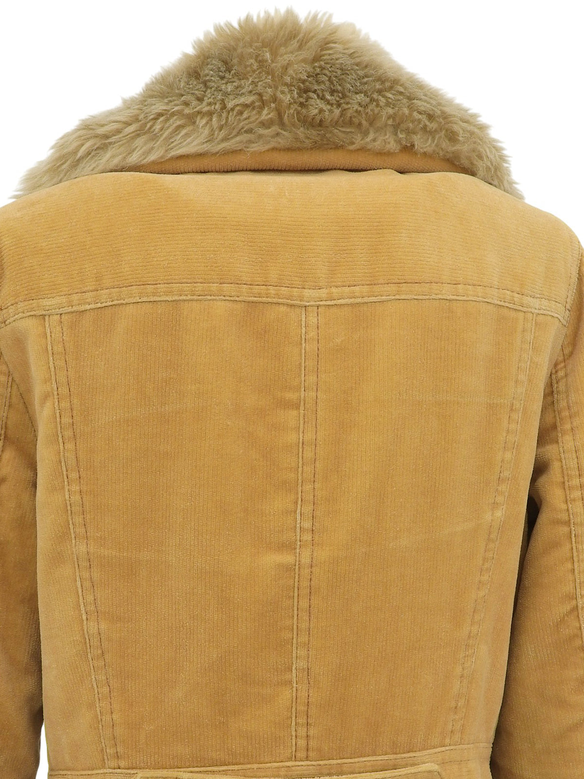 コーデュロイロングコート キャメル