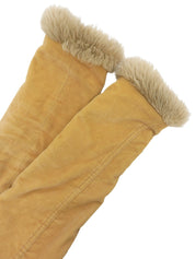 コーデュロイロングコート キャメル