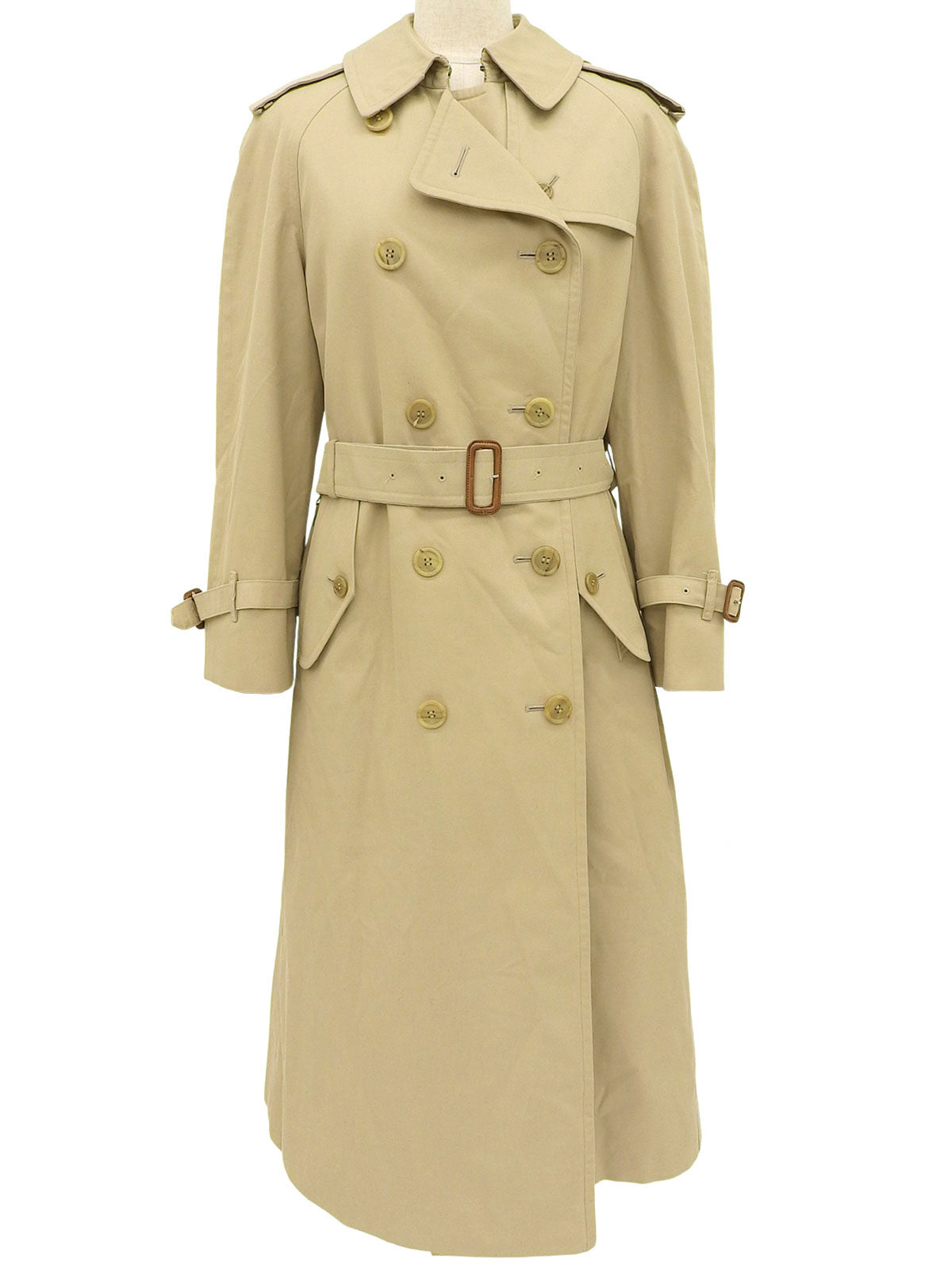 ノバチェックライニングトレンチコート ベージュ