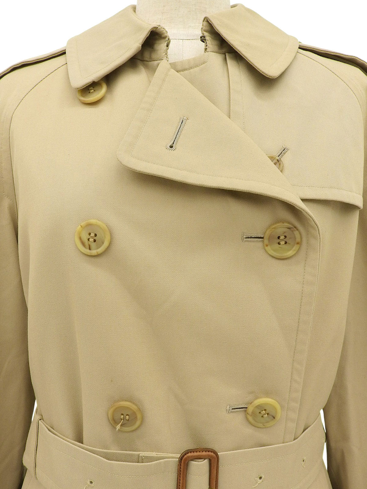 ノバチェックライニングトレンチコート ベージュ